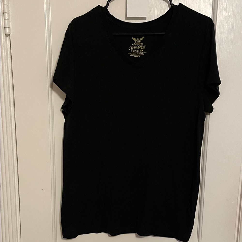 Faded Glory Black Short Sleeve Tee